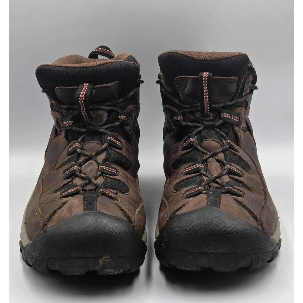 KEEN Targhee II Mid Waterproof Hiking Boots Mens 13 Bison Brown 1010126